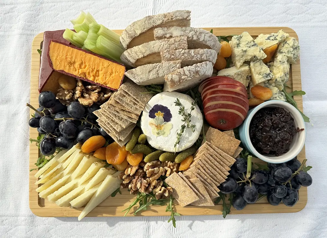 cheese and chutney grazing platter